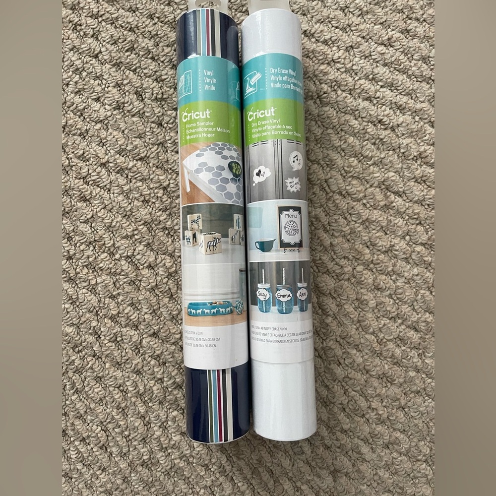 2 Brand New Cricut Vinyl Rolls